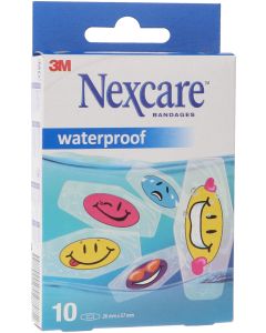 3M Nexcare Tiras Infantiles Waterproof Tattoo Smile 10 ud