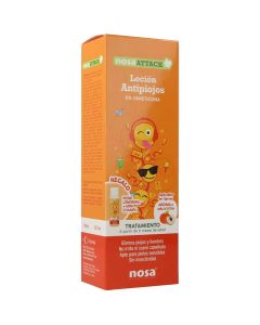 Nosa Attack Loción antipiojos aroma melocotón