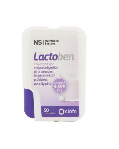 Lactoben Lactasa 4.500 FCC para digerir la Lactosa