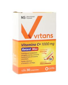 NS Vitans Vitamina C+ 1000 mg Retard Max 30 comprimidos