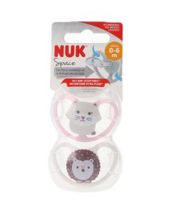 NUK Chupete Animales 0-6 meses 2 uds - 2 modelos