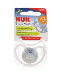Nuk Chupete Space Night Silicona 0-6 meses