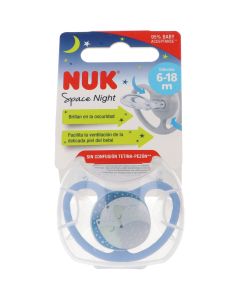 Nuk Chupete Space Night Silicona 6-18 meses