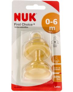 Nuk First Choice Pack Tetinas Látex 0-6M Talla M
