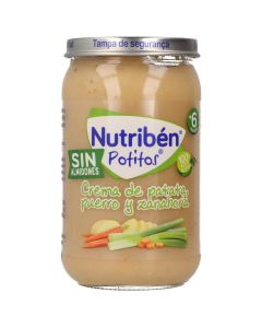 Nutribén Potito Crema de Patata, Puerro y Zanahoria 235 g