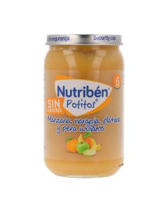 Nutribén Potito Manzana, Naranja, Plátano y Pera +6 meses