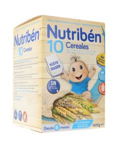 Nutriben Papillas 10 Cereales 600 Gr