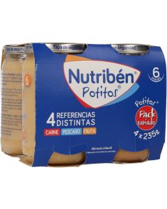Nutribén Potitos Pack Variado 4 uds
