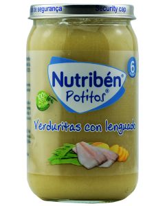 Nutriben Potito Verduritas Lenguado 6 Meses