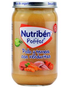 Nutribén Potito Pollo y Ternera con Verduras