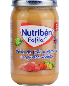 Nutribén Potitos Guiso de Pollo y Ternera con Judías Verdes