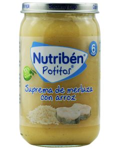 Nutribén Potito Suprema de meluza con arroz