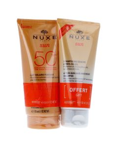 Nuxe Sun Leche Solar Fundente SPF50 150 ml + Regalo After Sun Champú Cuerpo y Cabello 100 ml