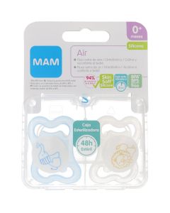 Mam Chupetes Air Planet Love Silicona Azul +0 meses