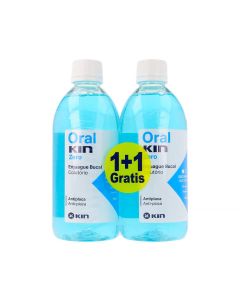 Oral Kin Zero Colutorio Anti-placa 500 ml Pack 2 x 1