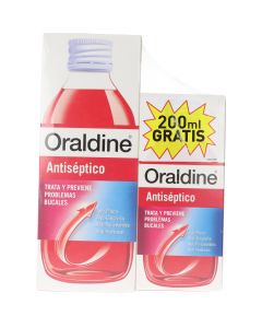 Oraldine Pack Colutorio Antiséptico 400 ml + 200 ml Gratis