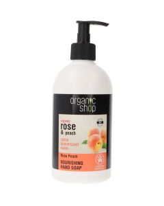 Organic Shop Jabón de Manos Rosa y Melocotón 280 ml