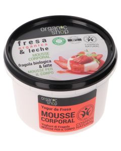 Organic Shop Mousse Corporal Fresa Orgánica y Leche 250 ml