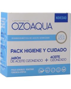 Ozoaqua Pack higiene Jabón Ozonizado + Aceite Ozonizado