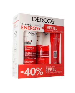 Vichy Dercos pack Champú Energy+ y Ecorefill formato 500ml