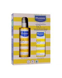 Pack Mustela con Crema solar SPF50+ y Spray Solar SPF50+