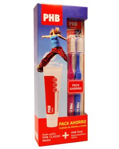 Pack PHB Duplo Cepillo Medio + PHB Total Pasta 100 ml