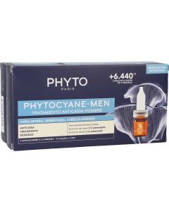Phyto Anticaída Phytocyane Tratamiento Ampollas hombre