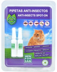 Menforsan Pipetas Anti-insectos para Gatos