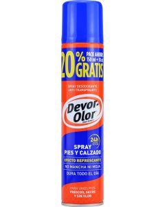 Devor-Olor Spray Pies y Calzado Refrescante 180 ml