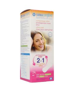 Farmaconfort Compresas Ultra Protegeslips Maxi Plus 24 Uds.