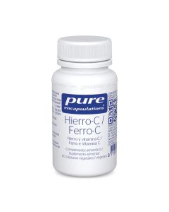 Pure Encapsulations Hierro-C 60 cápsulas