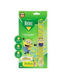 Relec Pulsera Antimosquitos Infantil Minions Amarilla