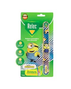 Relec Pulsera Antimosquitos Infantil Minions Azul