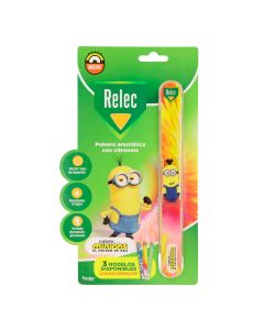 Relec Pulsera Antimosquitos Infantil Minions Rosa