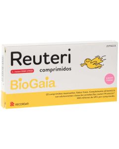 Reuteri Probióticos Sabor Fresa 10 comprimidos