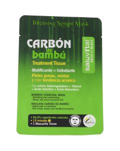 Saluvital Mascarilla de Carbón de Bambú