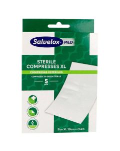 Salvelox Compresas Estériles Tamaño XL 10x7.5 cm 5uds