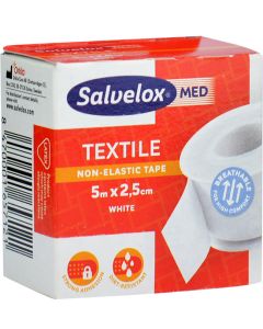 Salvelox Textile Esparadrapo 5 m x 2,5 cm