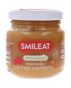 Smileat Potito Manzana, Naranja, Zanahoria 130 gr