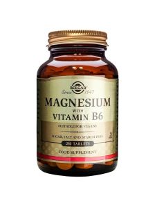 Solgar - Magnesio con Vitamina B6 - 100 Comprimidos