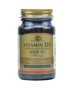 Solgar Vitamina D3 4000UI (100µg) Colecalciferol 60 Cápsulas Vegetales