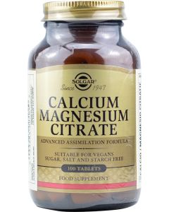 Solgar Calcium Magnesium Citrate 100 cápsulas