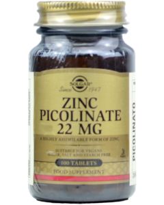 Solgar Zinc Picolinato 22 mg