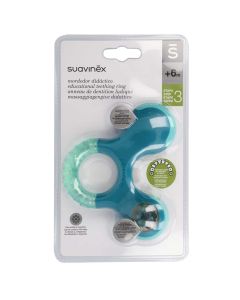 Suavinex Mordedor Sonajero Verde Didáctico +6m
