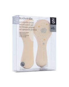 Suavinex Set Cepillo y Peine Infantil Soft Blanco