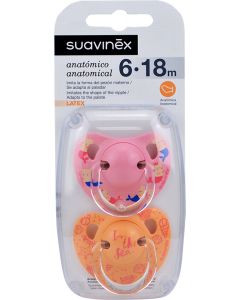 Suavinex Chupetes Anatómicos Látex 6-18 meses