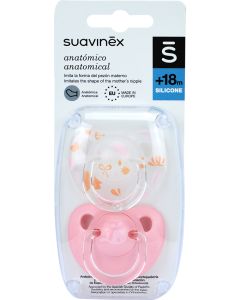 Suavinex Chupetes de Silicona Anatómicos Memories +18 meses
