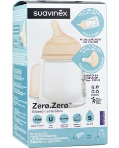Suavinex Biberón Zero Anticólicos Flujo S +0 meses