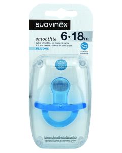 Suavinex Chupete TodoSilicona Azul 6-18 meses