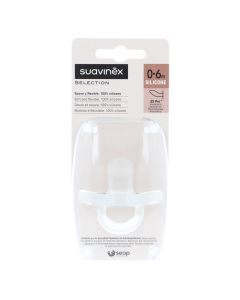 Suavinex Chupete TodoSilicona Blanco 0-6 meses SX Pro